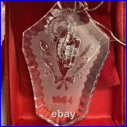 Vintage Waterford Crystal 1979 1993 Christmas Ornaments & Cases 15 Total