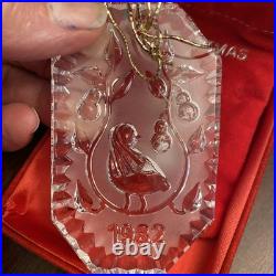 Vintage Waterford Crystal 1979 1993 Christmas Ornaments & Cases 15 Total