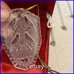 Vintage Waterford Crystal 1979 1993 Christmas Ornaments & Cases 15 Total