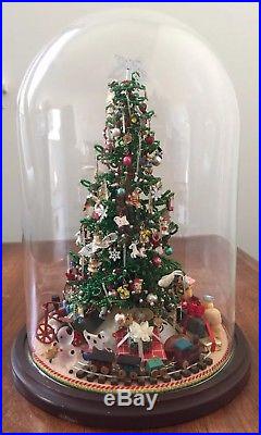 Vintage Westrim Beaded Christmas Tree Glass Dome Ornaments Toys
