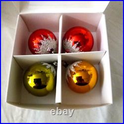 Vintage asstd Glass ornaments 6 boxes of 4