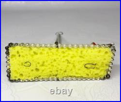 Vintage glass Christmas tree Ornament Bears on a swing USSR soviet