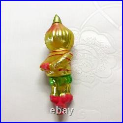 Vintage glass Christmas tree Ornament Cippolino under arrest USSR soviet