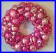 Vintage-handmade-christmas-ornament-wreath-pink-beaded-19-5-glass-holiday-decor-01-ymjr