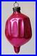 Vintage-pre-WWII-era-Blown-Glass-Fluted-Hot-Pink-3-DROP-Christmas-Ornament-HEIM-01-qph