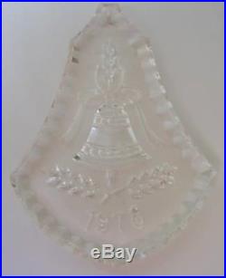 Vtg 12 Days of Christmas Waterford CRYSTAL ANNUAL ORNAMENT Christmas Bell 1978