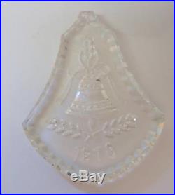 Vtg 12 Days of Christmas Waterford CRYSTAL ANNUAL ORNAMENT Christmas Bell 1978
