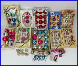 Vtg 120 pieces! Christmas Glass Ornament lot Shiny Brite/West Germany/Austri/USA