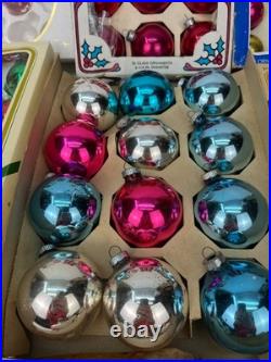 Vtg 120 pieces! Christmas Glass Ornament lot Shiny Brite/West Germany/Austri/USA