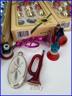 Vtg 120 pieces! Christmas Glass Ornament lot Shiny Brite/West Germany/Austri/USA