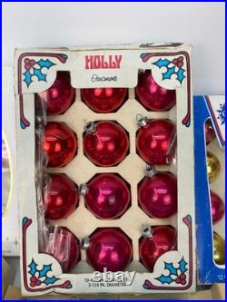 Vtg 120 pieces! Christmas Glass Ornament lot Shiny Brite/West Germany/Austri/USA