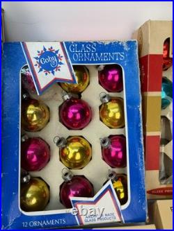 Vtg 120 pieces! Christmas Glass Ornament lot Shiny Brite/West Germany/Austri/USA