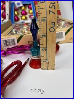 Vtg 120 pieces! Christmas Glass Ornament lot Shiny Brite/West Germany/Austri/USA