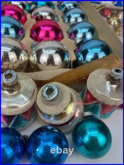 Vtg 120 pieces! Christmas Glass Ornament lot Shiny Brite/West Germany/Austri/USA