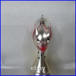 Vtg 5.5 De Carlini Mr. Longneck Giraffe Italian Blown Glass Christmas Ornament