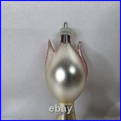 Vtg 5.5 De Carlini Mr. Longneck Giraffe Italian Blown Glass Christmas Ornament