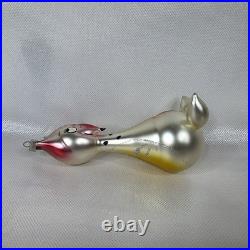 Vtg 5.5 De Carlini Mr. Longneck Giraffe Italian Blown Glass Christmas Ornament