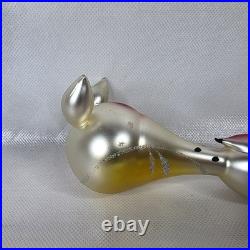 Vtg 5.5 De Carlini Mr. Longneck Giraffe Italian Blown Glass Christmas Ornament