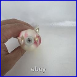 Vtg 5.5 De Carlini Mr. Longneck Giraffe Italian Blown Glass Christmas Ornament