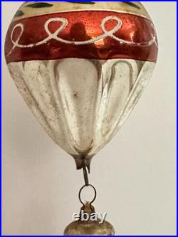 Vtg Antique Fantasy Fluted Balloon Bell Mercury Glass Christmas Ornament Germany