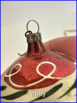 Vtg Antique Fantasy Fluted Balloon Bell Mercury Glass Christmas Ornament Germany