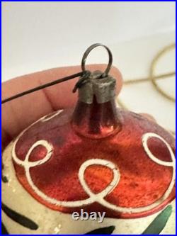 Vtg Antique Fantasy Fluted Balloon Bell Mercury Glass Christmas Ornament Germany