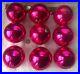 Vtg-Christmas-Ornament-Jumbo-4-Made-in-Poland-Pink-Magenta-Mercury-Glass-Lot-01-hxf