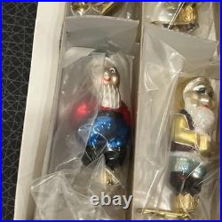 Vtg Christopher Radko Rare 1995 And Snowy Make 8 Ornament, 7 Dwarves Snow White