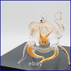 Vtg De Carlini Italian Weird Strange Crab Blown Glass Christmas Ornament RARE