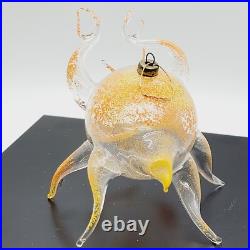 Vtg De Carlini Italian Weird Strange Crab Blown Glass Christmas Ornament RARE