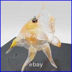 Vtg De Carlini Italian Weird Strange Crab Blown Glass Christmas Ornament RARE