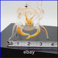 Vtg De Carlini Italian Weird Strange Crab Blown Glass Christmas Ornament RARE