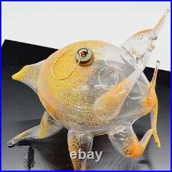 Vtg De Carlini Italian Weird Strange Crab Blown Glass Christmas Ornament RARE