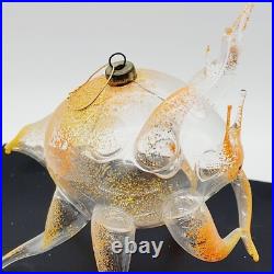 Vtg De Carlini Italian Weird Strange Crab Blown Glass Christmas Ornament RARE