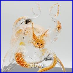 Vtg De Carlini Italian Weird Strange Crab Blown Glass Christmas Ornament RARE
