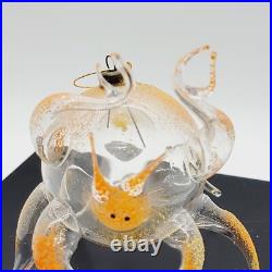 Vtg De Carlini Italian Weird Strange Crab Blown Glass Christmas Ornament RARE