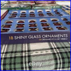 Vtg Glass Christmas Ornament Lot Pyramid Krebs Holiday Time Merry Brite Visions