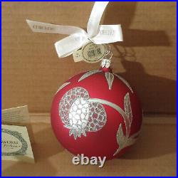 Vtg HTF Waterford Holiday Heirloom Christmas Tree Red Ice Fireball Ornament LE