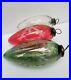 Vtg-Kugels-Etched-Heavy-Glass-Christmas-Ornament-Egg-Red-Green-Clear-Panel-Brass-01-dy