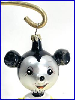 Vtg Radko Kissing Cousins Christmas Ornament Mickey Minnie Mouse Glass Flaw Vtg Radko Kissing Cousins Christmas Ornament Mickey Minnie Mouse Glass Flaw