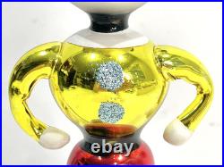 Vtg Radko Kissing Cousins Christmas Ornament Mickey Minnie Mouse Glass Flaw Vtg Radko Kissing Cousins Christmas Ornament Mickey Minnie Mouse Glass Flaw