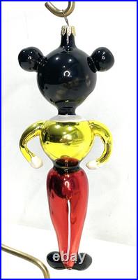 Vtg Radko Kissing Cousins Christmas Ornament Mickey Minnie Mouse Glass Flaw Vtg Radko Kissing Cousins Christmas Ornament Mickey Minnie Mouse Glass Flaw
