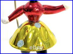 Vtg Radko Kissing Cousins Christmas Ornament Mickey Minnie Mouse Glass Flaw Vtg Radko Kissing Cousins Christmas Ornament Mickey Minnie Mouse Glass Flaw