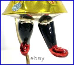 Vtg Radko Kissing Cousins Christmas Ornament Mickey Minnie Mouse Glass Flaw Vtg Radko Kissing Cousins Christmas Ornament Mickey Minnie Mouse Glass Flaw