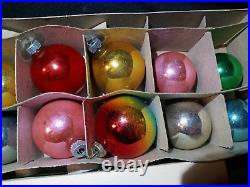 Vtg Shiny Brite Cluster Christmas Tree 20pc Ornament Centerpiece Topper Box READ