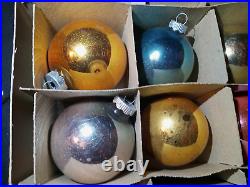 Vtg Shiny Brite Cluster Christmas Tree 20pc Ornament Centerpiece Topper Box READ