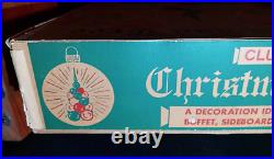 Vtg Shiny Brite Cluster Christmas Tree 20pc Ornament Centerpiece Topper Box READ