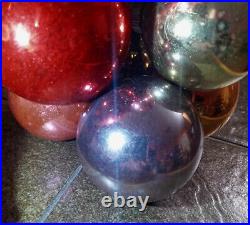 Vtg Shiny Brite Cluster Christmas Tree 20pc Ornament Centerpiece Topper Box READ