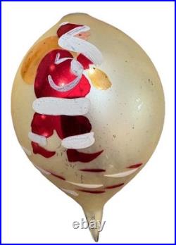 Vtg lot 12 Glass Christmas Ornaments Poland hand painted, Fantasia, With Box