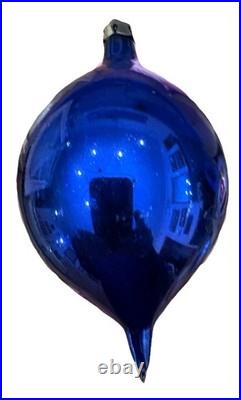 Vtg lot 12 Glass Christmas Ornaments Poland hand painted, Fantasia, With Box